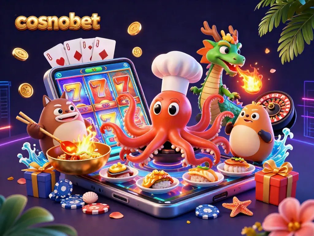 Play engaging casino games with Cosmobet featuring vibrant characters and exciting rewards
