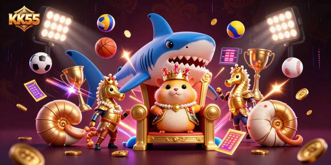Experience the excitement of playing at KK55 with engaging gaming elements and vibrant visuals.